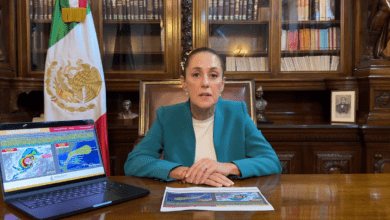 Claudia Sheinbaum alerta a la población para tomar precuaciones por impacto del huracán Miltón